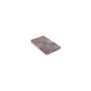 Pavé Béton Tambouriné 15x15x5cm Couleur AUTOMNE (Nuance de Rouge/Noir)