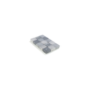 Pavé Béton Tambouriné 15x15x6cm Couleur GRIS-NOIR (Nuance de Gris)