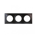 SQUARE Plaque de finition 3 Postes - Entraxe 71mm - ANTHRACITE