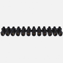 Barrette laiton noire 6mm  12 Dominos souple, sécable