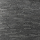 SLIMSTONE NOIR Plaquette de Parement Quartzite Intérieur