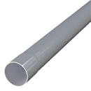 Tuyau de descente PVC manchonné MEP D.100mm - Ep.1,8mm en 4m GRIS