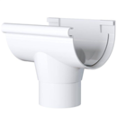 Naissance pvc CENTRAL MEP à coller BLANC - D.80mm - Développé de 25cm