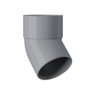 Coude MEP pvc Mâle/Femelle 45  GRIS - D.80mm