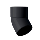 Coude MEP pvc Mâle/Femelle 45  NOIR - D.80mm