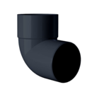 Coude MEP pvc Mâle/Femelle 87  ANTHRACITE - D.80mm