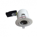 Support plafond BBC rond blanc - Douille automatique  100 mm