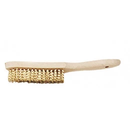 Brosse metallique acier laitonne souple