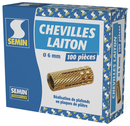 Cheville laiton 6mm pour tige filetée - 100/BTE