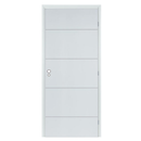 Bloc porte KETCH prepeint alvéolaire - 83 x 204 - POUSSANT DROIT - Huis.90