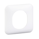 Ovalis - Plaque de finition blanche 1 poste Blanc