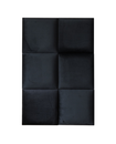 Coussin mural velour NOIR Carré 30 x 30 x 3,5cm