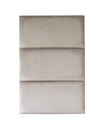 Coussin mural velour BEIGE Rectangle 30 x 60 x 3,5cm