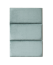 Coussin mural velour VERT PASTEL Rectangle 30 x 60 x 3,5cm