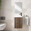 Meuble WC LAGOS Niagara Avec vasque + miroir - 40cm