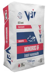 Enduit monocouche lourd MONOROC - 25kg GRAIN FIN - TEINTE ?