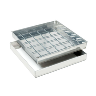 Couvercle Aluminium pour pavé 40x40cm - H:8cm - 290484