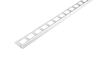 Chant droit PVC Blanc - 12,5mm x 2,50m Profil pour carrelage