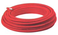 Tube pré-gainé rouge MULTICOUCHE FIVPEX Couronne de 50m - D.20mm