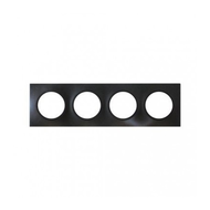 SQUARE Plaque de finition 4 Postes - Entraxe 71mm - ANTHRACITE