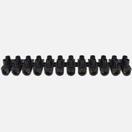 Barrette laiton noire 6mm  12 Dominos souple, sécable