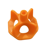 Cales plastique orange à visser HELIX pour croisillons nivelants - 100 Pcs/Sac