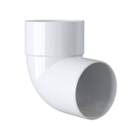 Coude MEP pvc Mâle/Femelle 87  BLANC - D.100mm