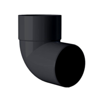 Coude MEP pvc Mâle/Femelle 87  NOIR - D.100mm