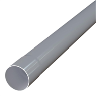 Tuyau de descente PVC manchonné MEP D.80mm - Ep.1,5mm en 4m GRIS