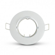 Support plafond - Rond Orientable Blanc  92 mm