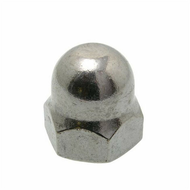 Ecrou borgne    10 acier zingue boite de 4 pcs