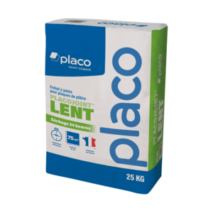 Sac d'enduit PLACOJOINT LENT - 25kg Prise lent 24H