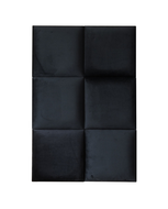 Coussin mural velour NOIR Carré 30 x 30 x 3,5cm