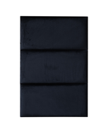 Coussin mural velour NOIR Rectangle 30 x 60 x 3,5cm