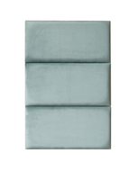 Coussin mural velour VERT PASTEL Rectangle 30 x 60 x 3,5cm