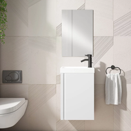Meuble WC LAGOS Blanco-Ada Avec vasque + miroir - 40cm